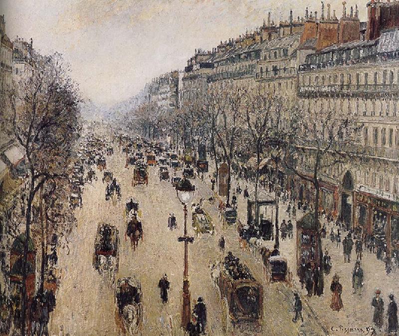 Camille Pissarro the morning the streets of